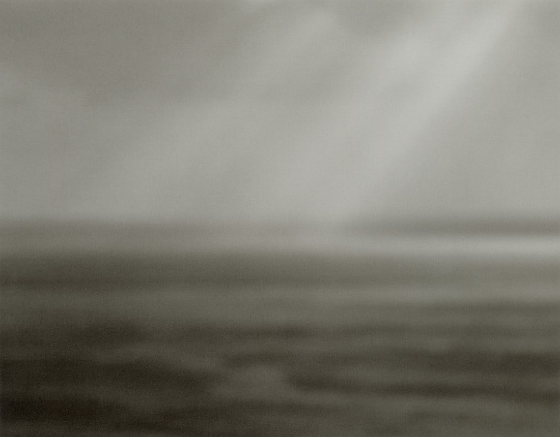 HIROSHI SUGIMOTO - Bay of Sagami, Atami, 1997: Artist: Hiroshi Sugimoto Title: Bay of Sagami, Atami, 1997 (NEG. #486) Medium: Photo Litho, 2019, Italy Dimensions: 8.45x6.6" Description: Heat Wax Mounted on 8.5x11" Conservation Board Artist Bio: Hi