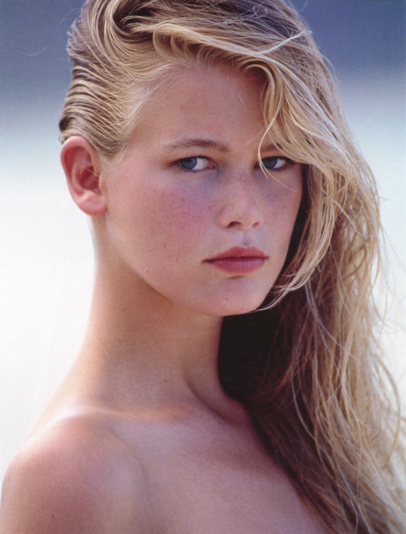 HANS FEURER - Claudia Schiffer, 1989: Artist: Hans Feurer Title: Claudia Schiffer, 1989 Medium: Photo Litho, 2017, Italy Dimensions: 9.85x12.95" Description: Heat Wax Mounted on 14x18" Conservation Board Artist Bio: Hans Feurer (1939) is 