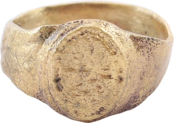 LATE MEDIEVAL WOMAN'S FASHION RING, SIZE 4 3/4 (1 of 5)