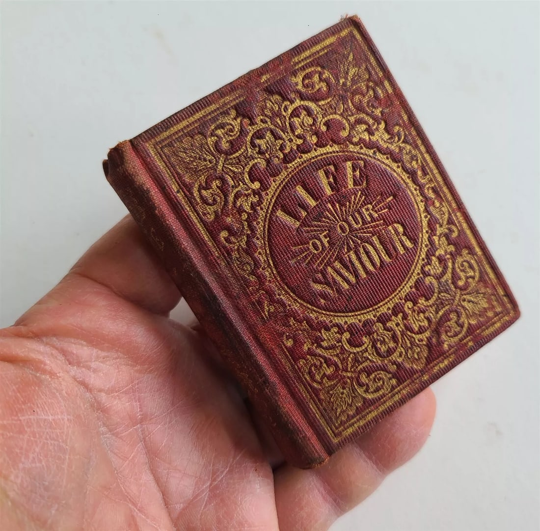 1860 LIFE of OUR SAVIOR antique A LITTLE BOOK CIVIL WAR ERA (1 of 5)
