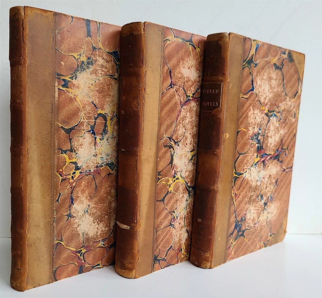 1834 TRAVELS into BOKHARA VOYAGE on INDUS antique 3 VOLUMES ILLUSTRATED (1 of 11)