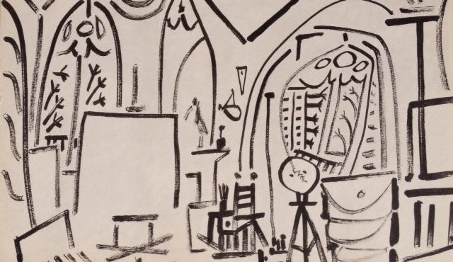 Picasso Sketchbook Lithograph No 3, dated 3/11/1955 (1 of 1)