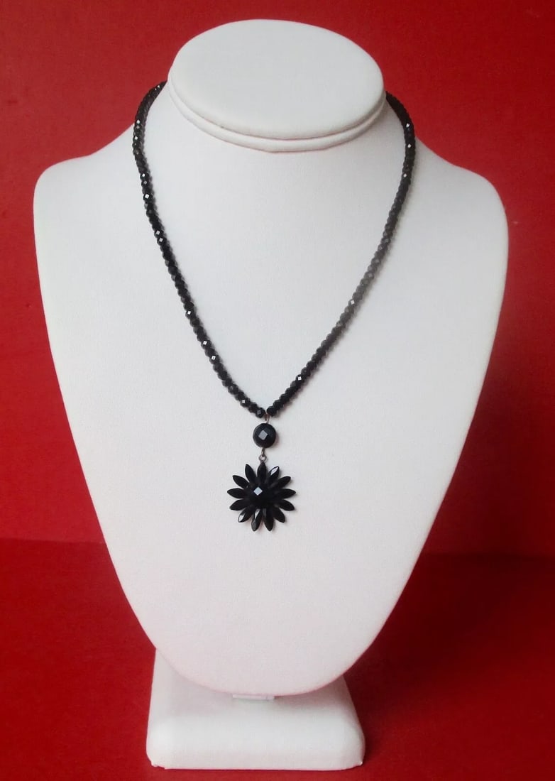 Antique Victorian Vauxhall Glass Mourning/Gothic/Steampunk Choker/Necklace (1 of 6)