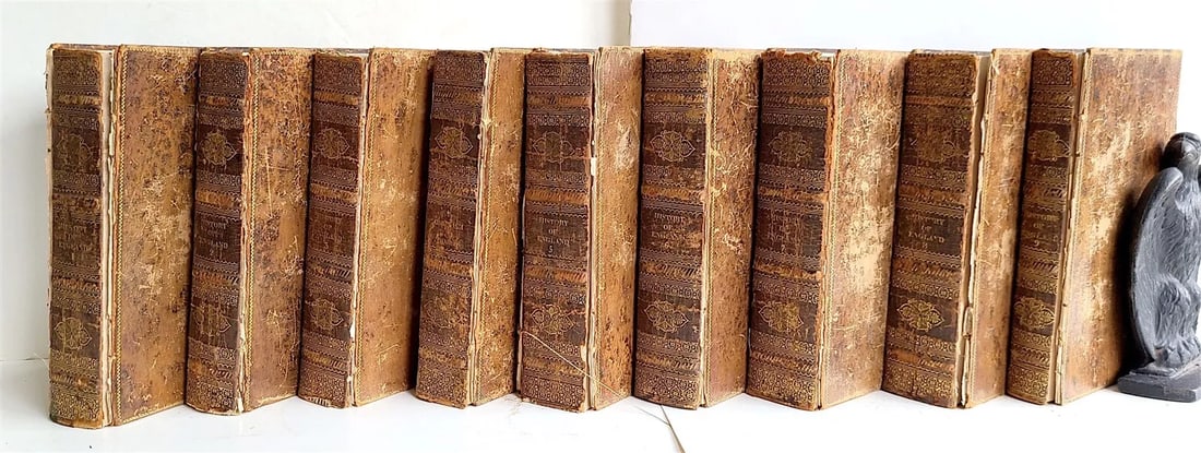 1822 HISTORY of ENGLAND 9 VOLUMES illustrated SET antique PHILADELPHIA PRINTED (1 of 18)