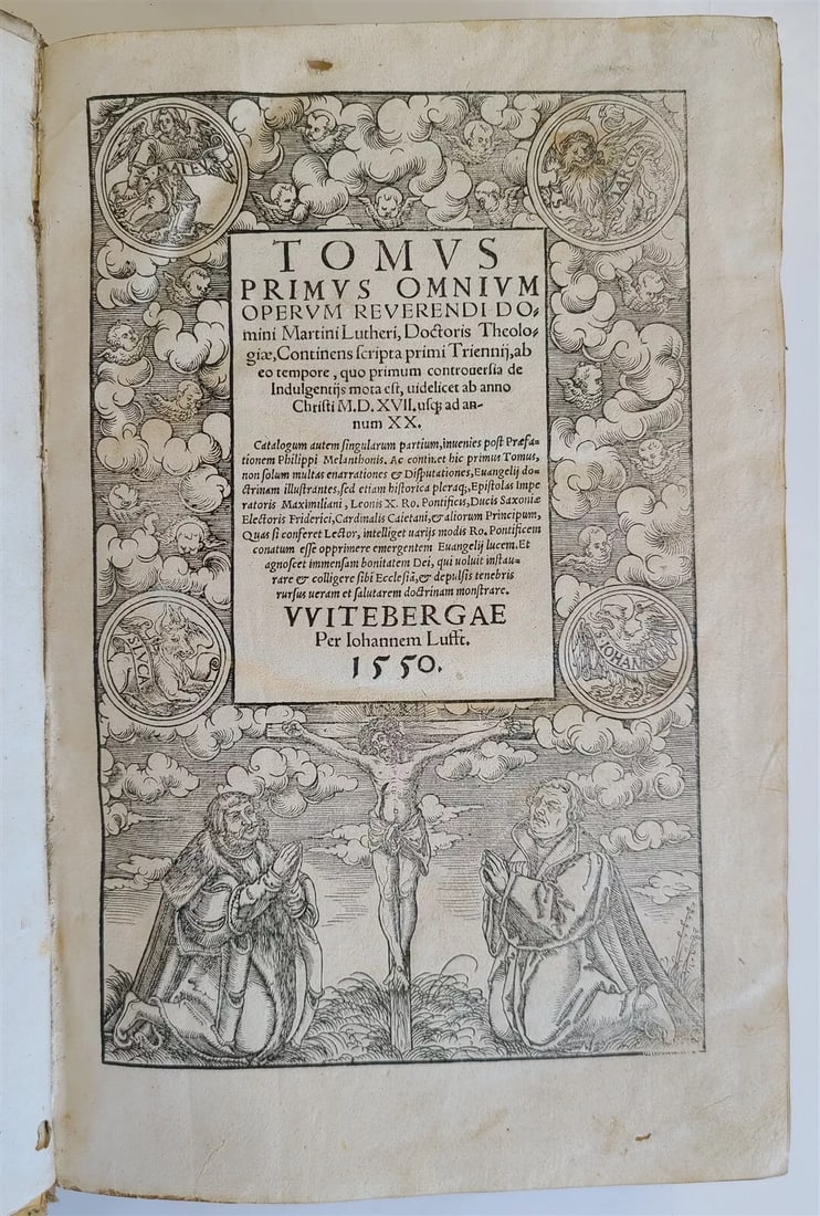 1550 MARTIN LUTHER in LATIN antique HAND TOOLED PIGSKIN BOUND FOLIO 16th CENTURY (1 of 14)