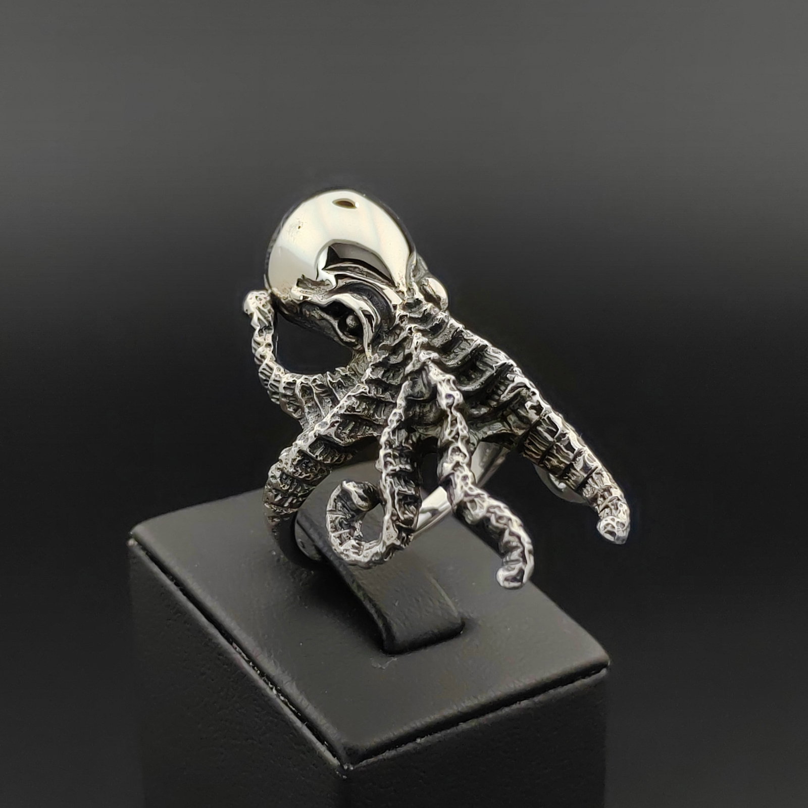 925 Silver Octopus Ring (1 of 8)