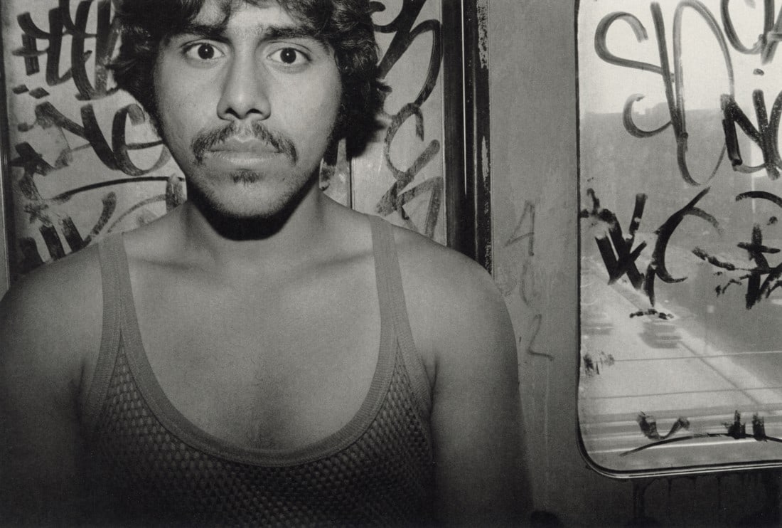 BRUCE DAVIDSON - Subway, New York, 1980: Artist: Bruce Davidson Title: Subway, New York, 1980 Medium: Photo Litho, 2016, Spain Dimensions: 9.35x6.3" Description: Heat Wax Mounted on 11x14" Conservation Board Artist Bio: Bruce Davidson is an