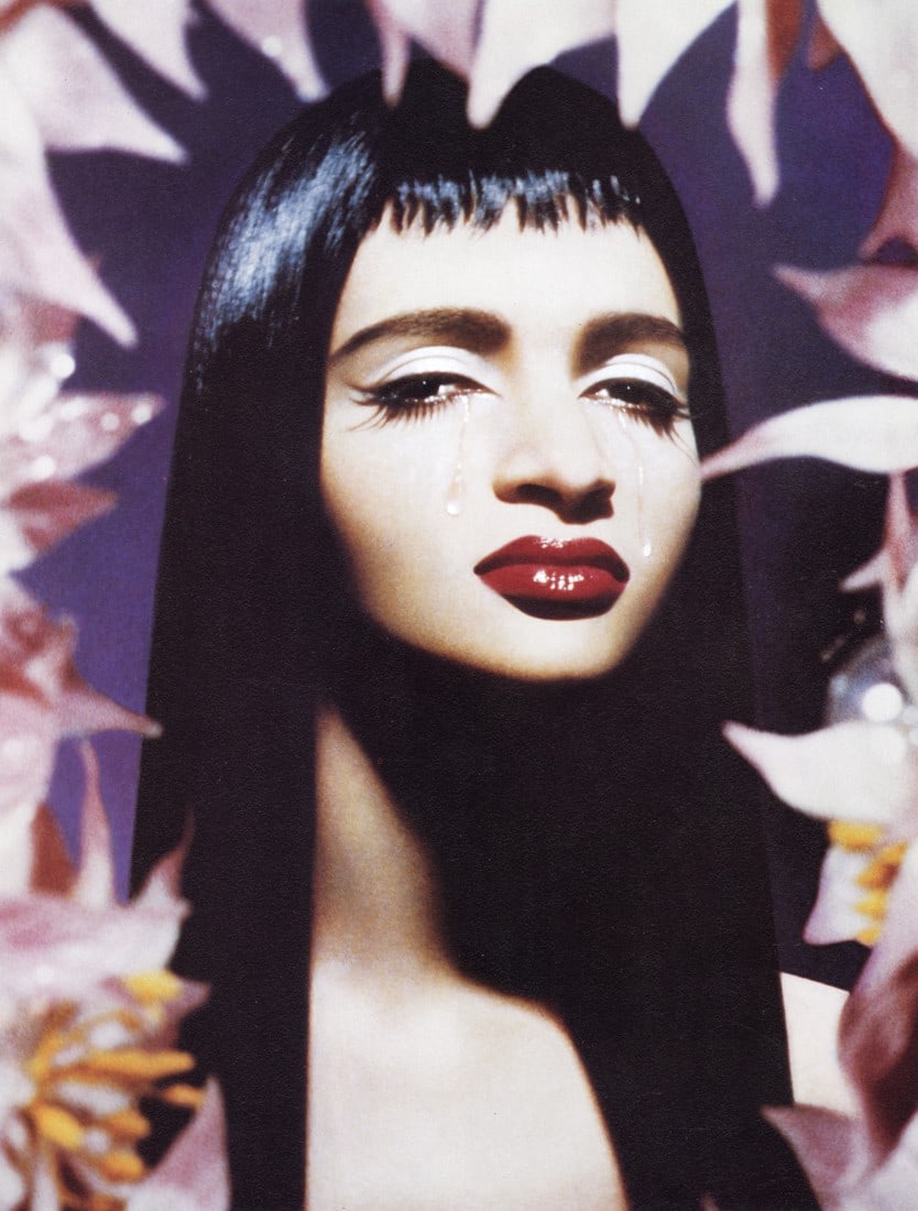 PIERRE & GILLES - Farida, 1985: Artist: Pierre & Gilles Title: Farida, 1985 Medium: Photo Litho, 1993, Hong Kong Dimensions: 8.9x11.75" Description: Heat Wax Mounted on 12x16" Conservation Board Artist Bio: Pierre Commoy and Gilles 