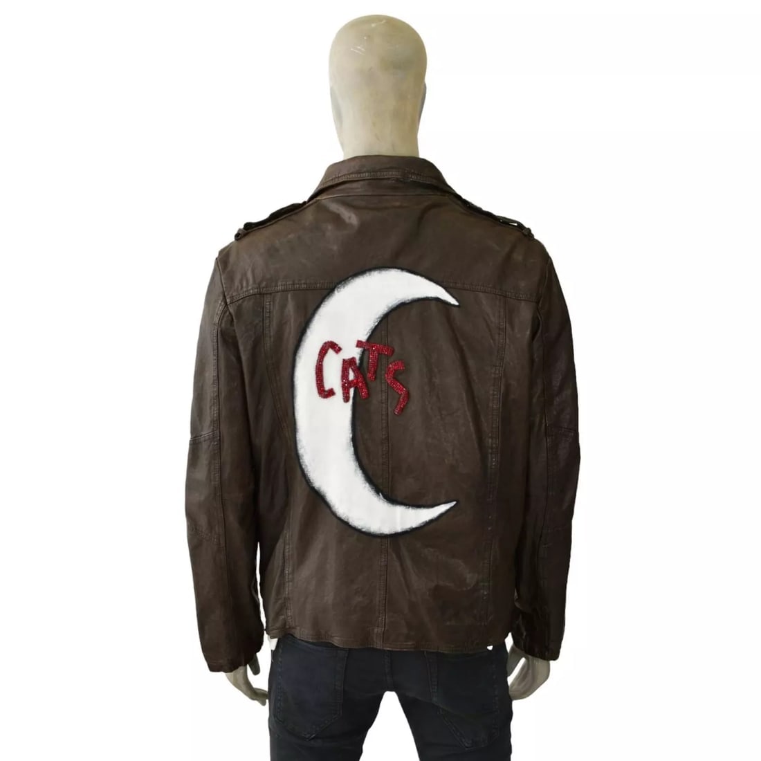 B2 Cats & Moon Back Brown leather Button Front Men Leather Jacket size S: Vintage Byblos Baby Blue Suede Puffer Jacket Coat hooded with fur trim 42 IT B2 Cats & Moon Back Brown leather Button Front Men Leather Jacket size S Walk the streets in style with this brown leather