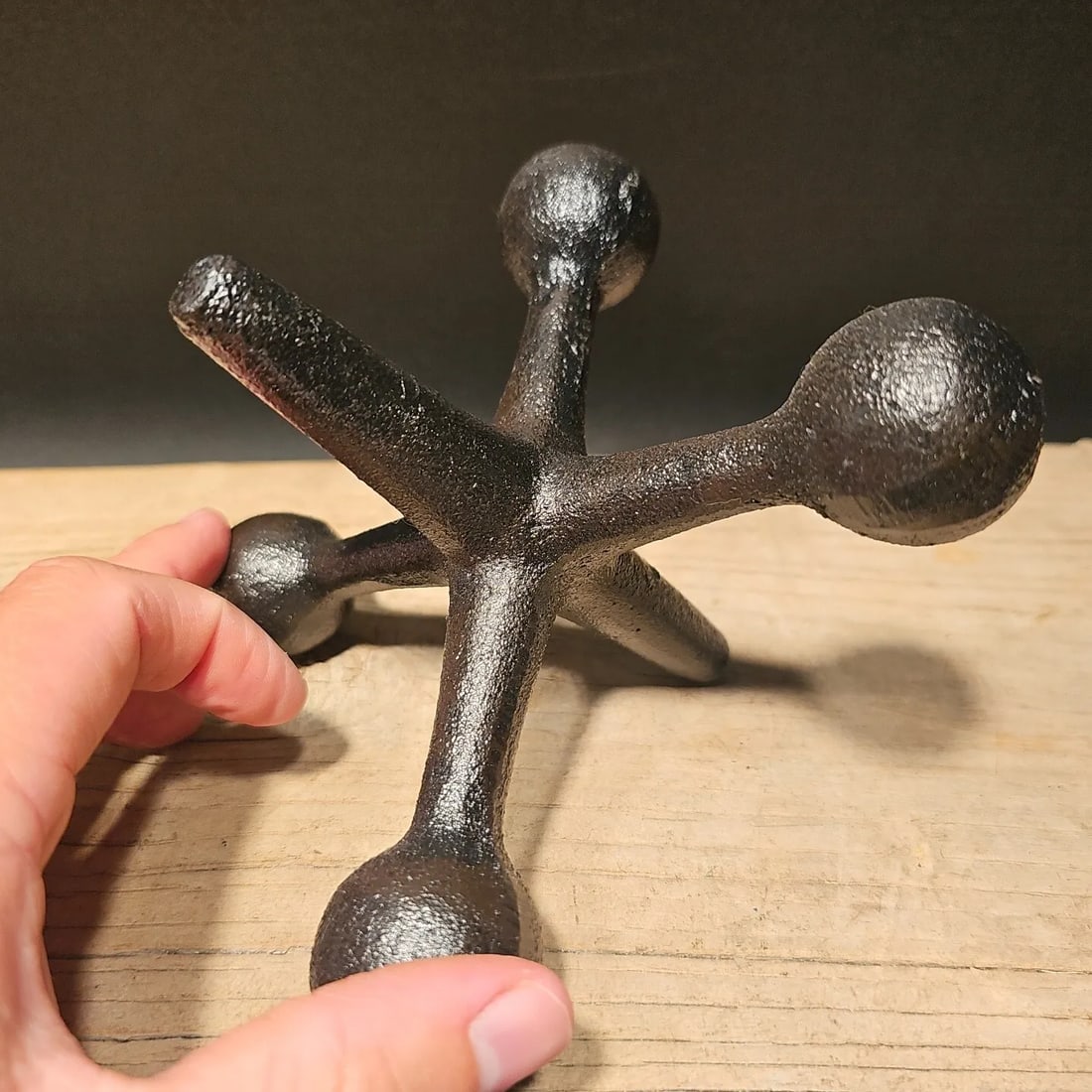 7" Cast Iron Large Jack Bookend Door Stop Paperweight (1 of 8)