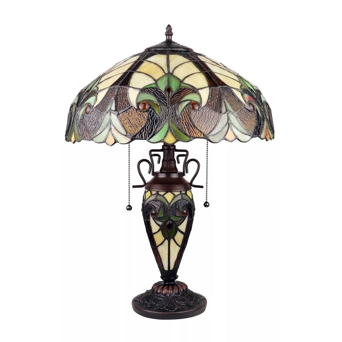 Tiffany Style Table Lamp Handcrafted Stained Glass (1 of 8)