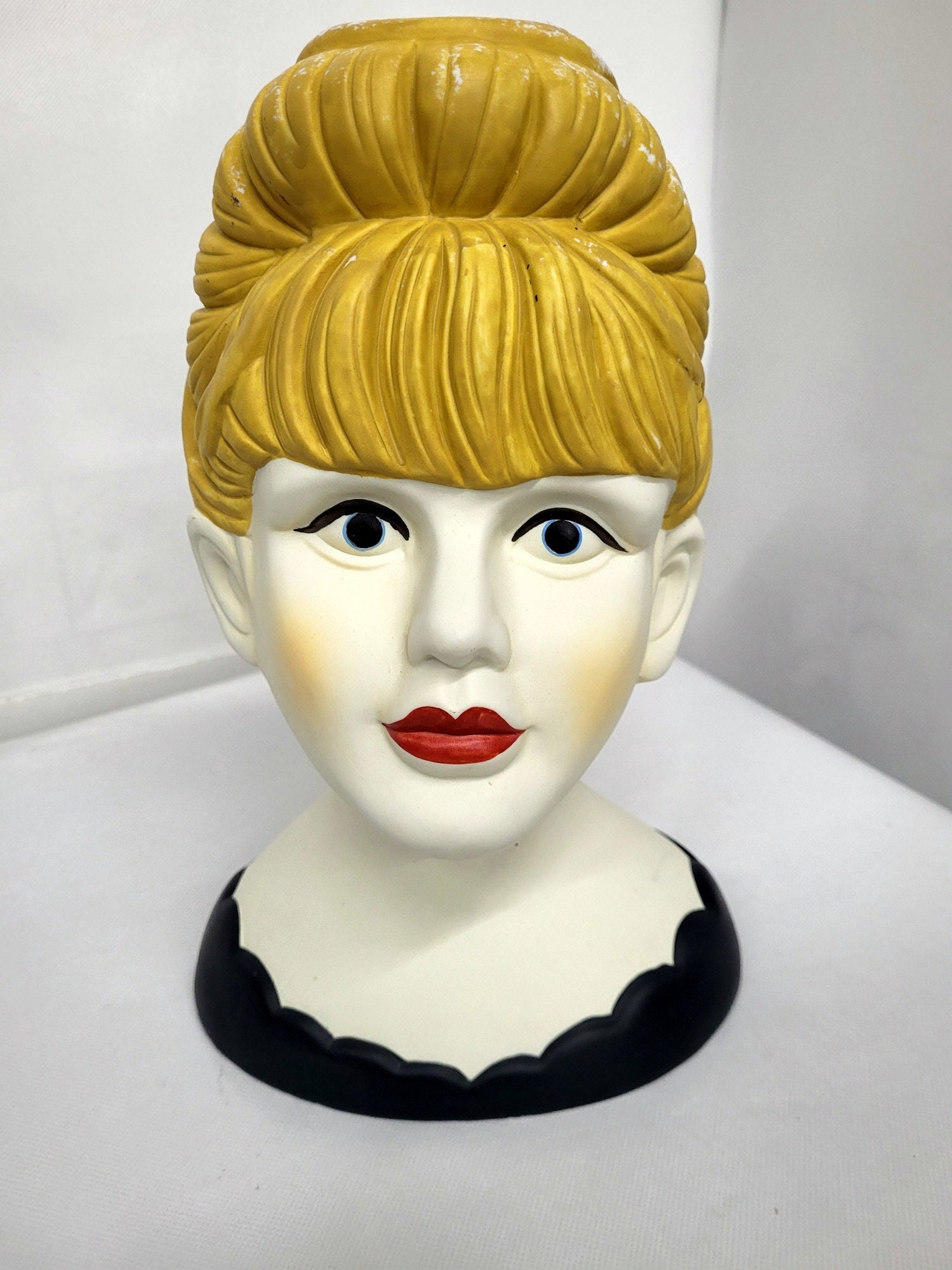 Nippon Head Vase Large Hand Painted Vintage Table Top Art Statue (1 of 7)