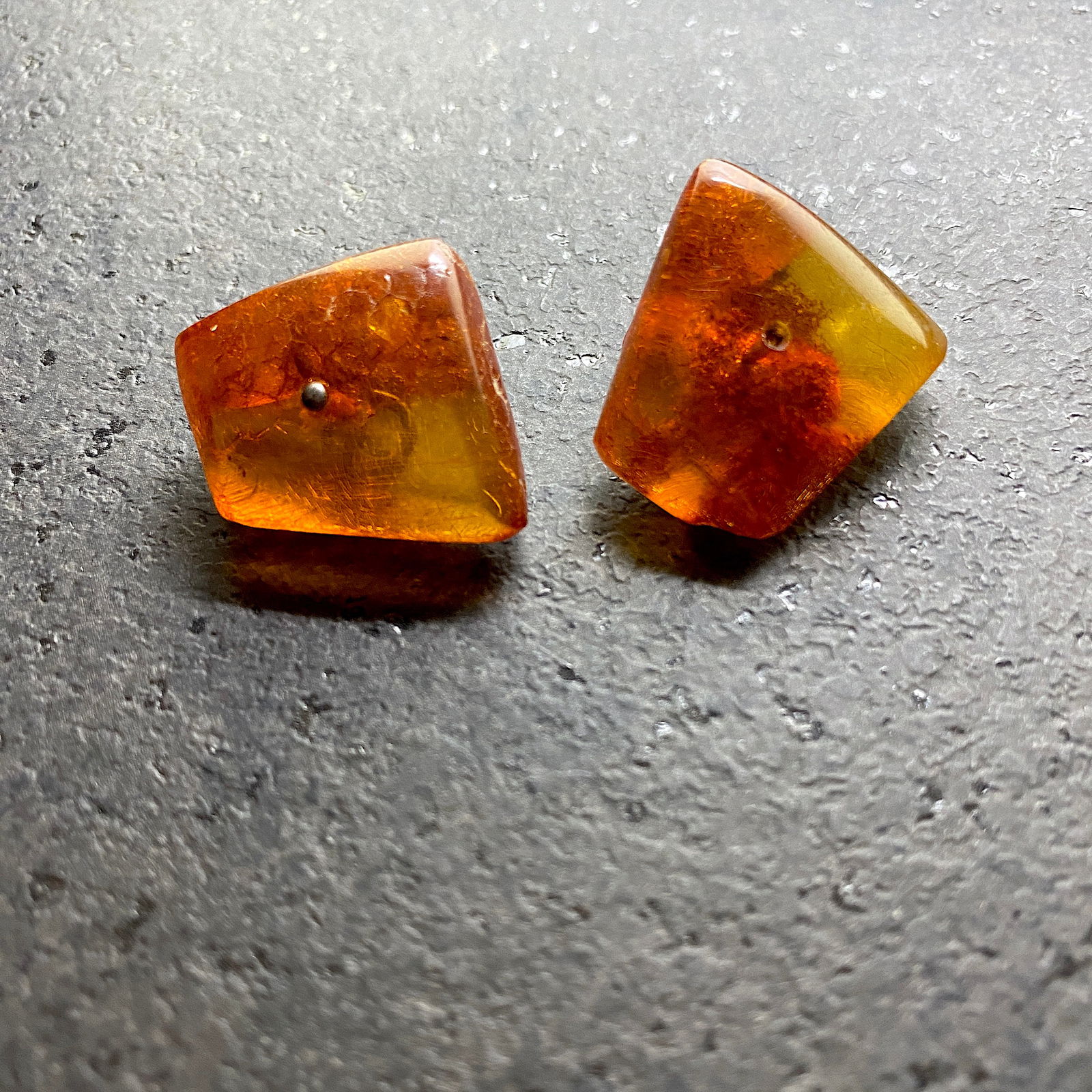 Outstanding Vintage Amber Cufflinks (1 of 5)