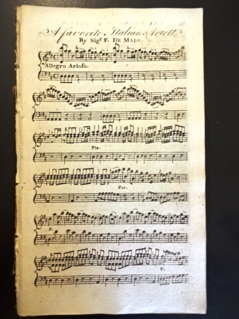18th C English Sheet Music Book (1 of 3)