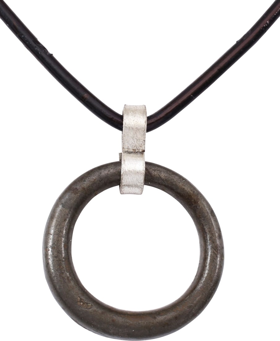 CELTIC PROSPERITY RING NECKLACE, C.400-100 BC: Before the Roman invasion of the British Isles, rings of bronze, silver, and gold were used as a means of exchange, particularly in Ireland. Most exchanges of goods and property were conducted by bart