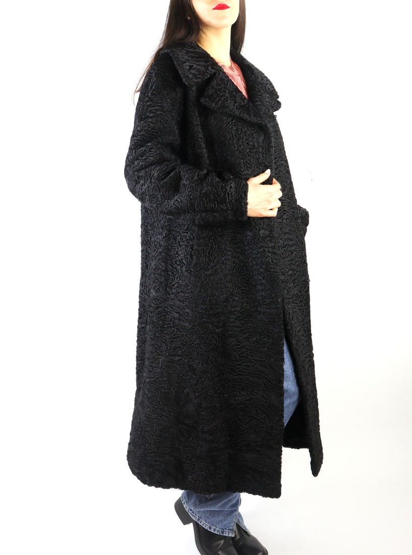 KARABUL LAMB FUR COAT EU: M; US: 12 (1 of 10)