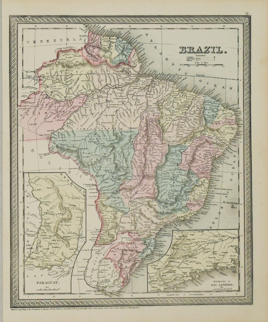 1850 Mitchell Map of Brazil -- Brazil (1 of 1)