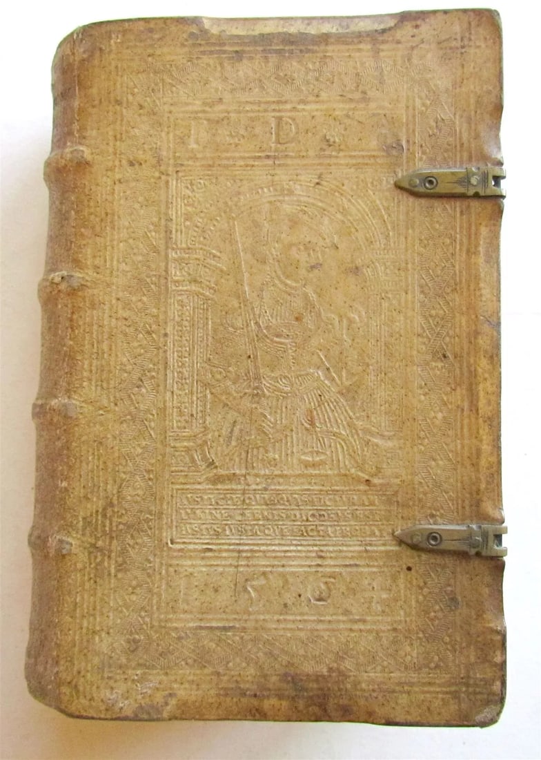 1559 Philipp Melanchthon Selectarum Declamationum PIGSKIN antique 16th CENTURY: Melanchthon, Philipp. Selectarum Declamationum ... Tomus primus. (Strassburg: Samuel Emmelins), 1559 engraved title device (7), 8-784, (15)pp. Original pigskin, pictorially and decoratively blind-stam
