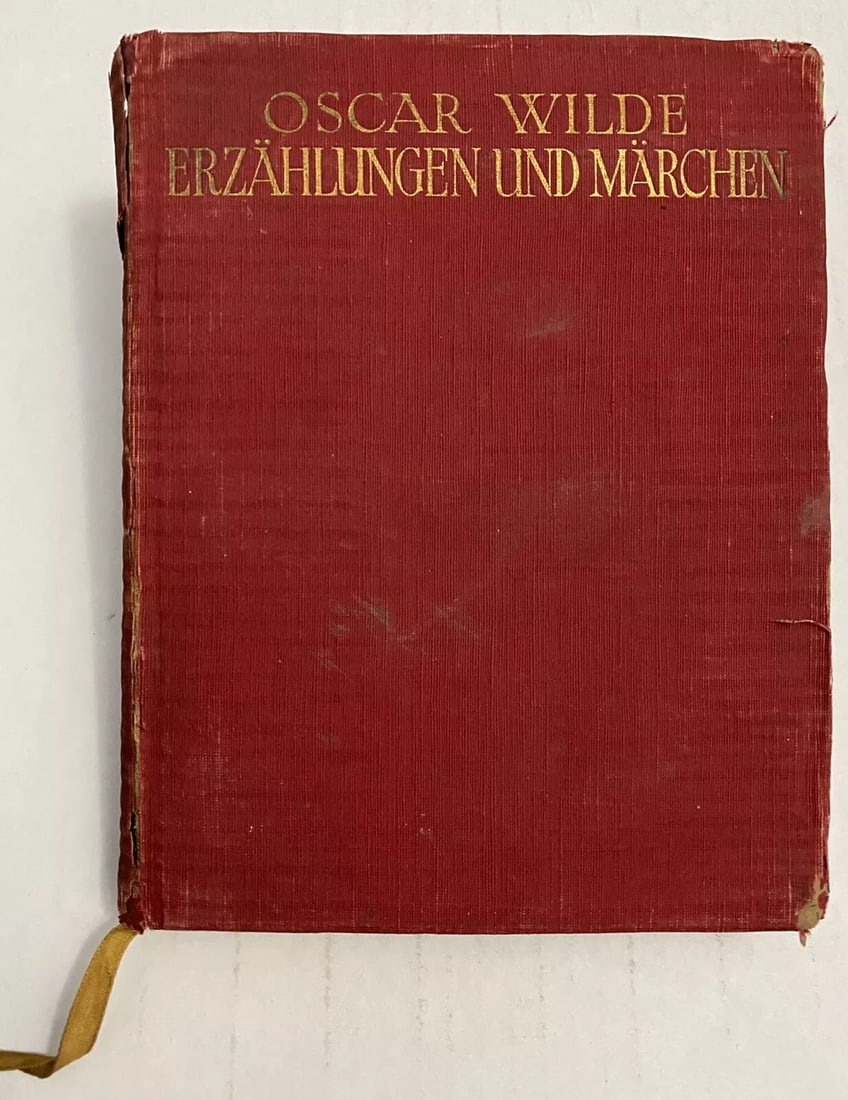 ANTIQUE1900’s ERZAHLUNGEN UND MARCHEN Oscar Wilde GERMAN HC BOOK (1 of 12)