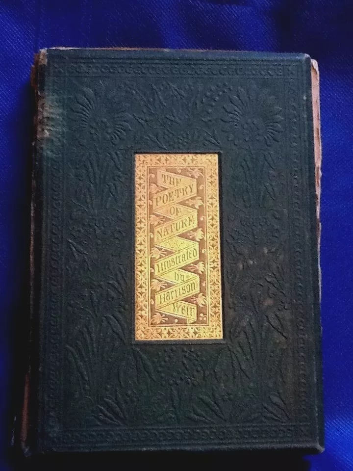 THE POETRY OF NATURE ILLUSTRATED Harrison Weir Antique London Sampson Low1861 HC: This is a beautiful antique book THE POETRY OF NATURE ILLUSTRATED BY HARRISON WEIR. London, Sampson Low, Son and Co. 1861. 112 pages. Many detailed black and white illustrations throughout accompanied