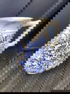 Flow Blue Pitcher: It is 7” high and is marked. It has no chips, cracks or repairs Shipping:Domestic: Flat-rate of $15.00 to anywhere within the contiguous U.S.International: Foreign shipping rates are