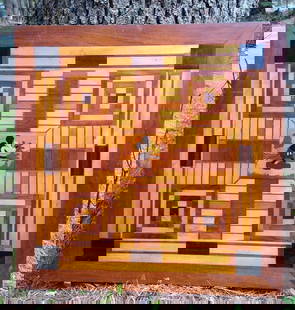 Unique 1930’s Mickey Mouse folk art inlaid parcheesi game board: 24” x 24”. 3/4” thick. From western N.Y. State. Shipping:Domestic: Flat-rate of $85.00 to anywhere within the contiguous U.S.International: Foreign shipping rates are determined by