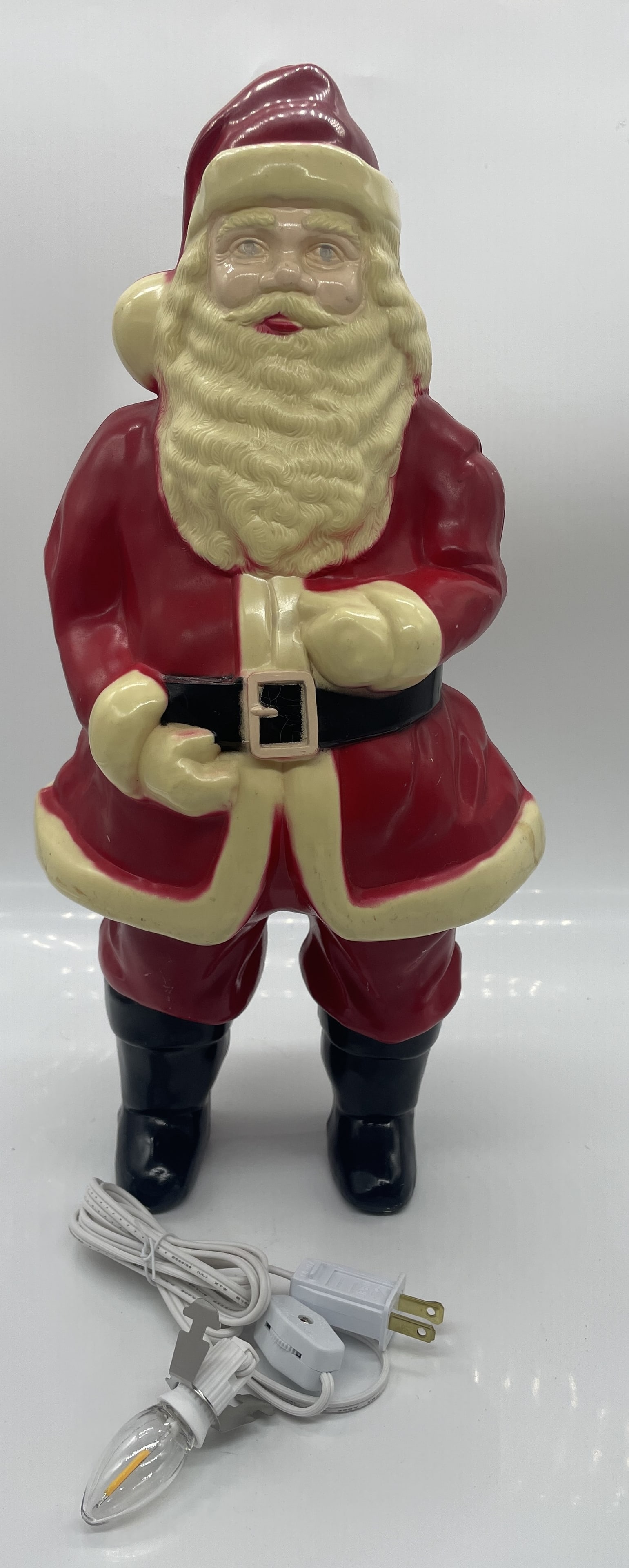 VINTAGE UNION PRODUCTS BLOW MOLD SANTA CLAUS CHRISTMAS DÉCOR w Box (1 of 8)