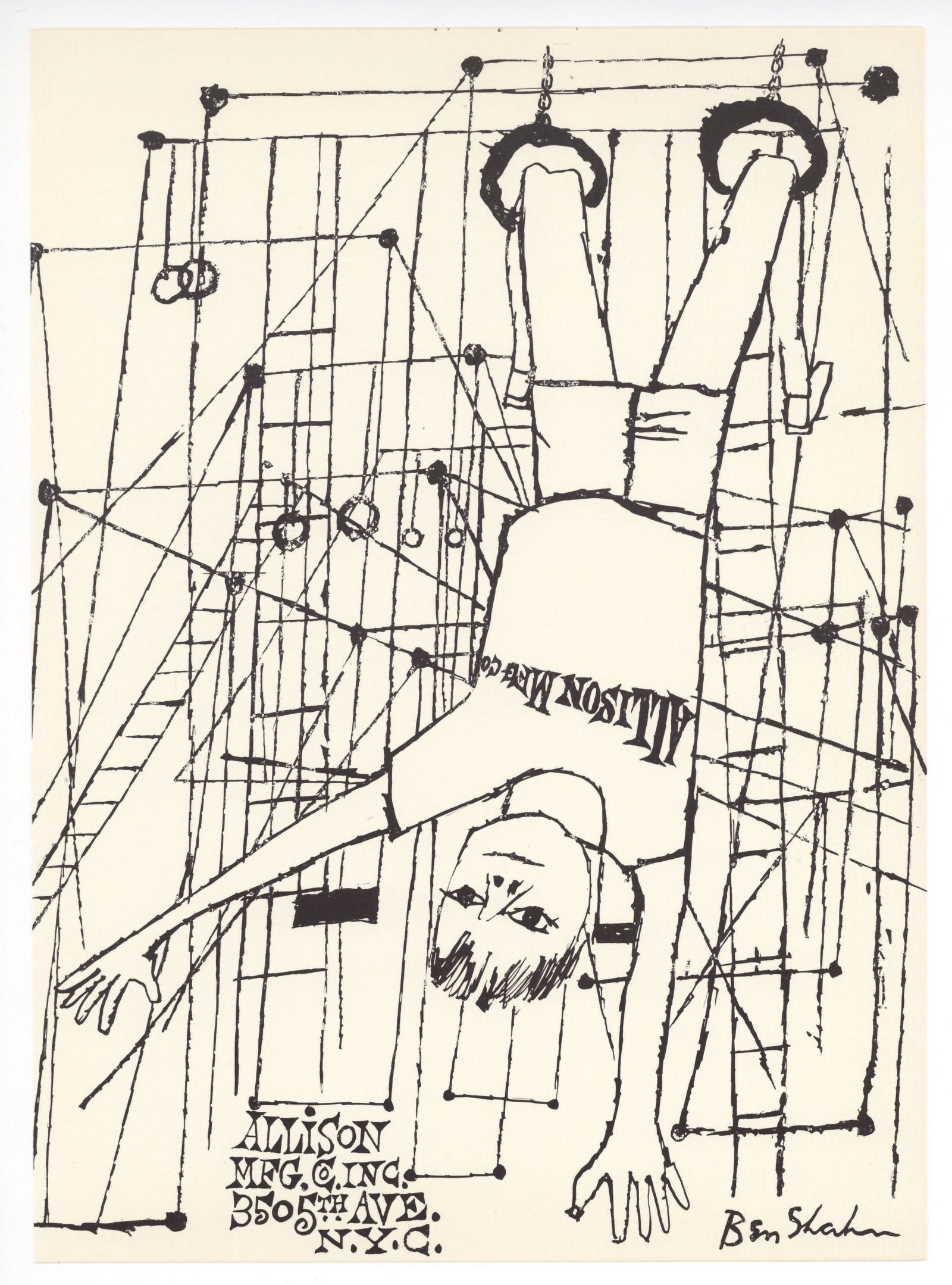 Ben Shahn original lithograph (1 of 1)