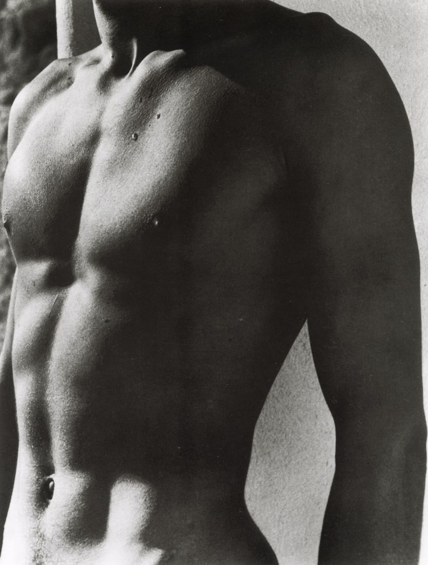 HERBERT LIST - Male Torso, 1937: Artist: Herbert List Title: Male Torso, 1937 Medium: Photo Litho, 1996, Italy Dimensions: 8.45x11.1" Description: Heat Wax Mounted on 11x14" Conservation Board Herbert List was a German photographer b
