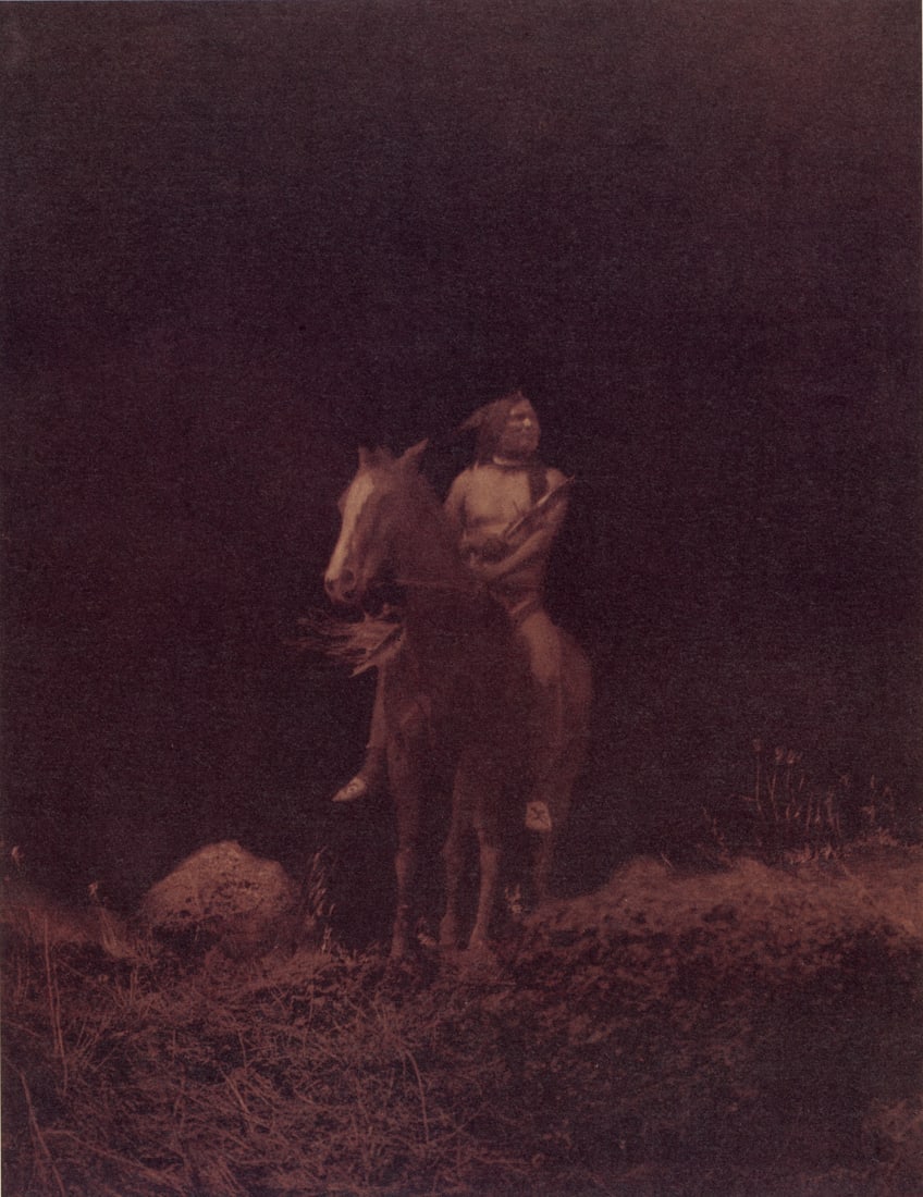 EDWARD CURTIS - Night Scout - Nez Perce, 1910 (1 of 1)