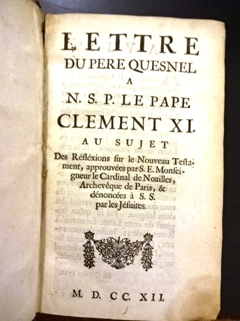 1712 Volume of Quesnel Jesuit Works (1 of 6)