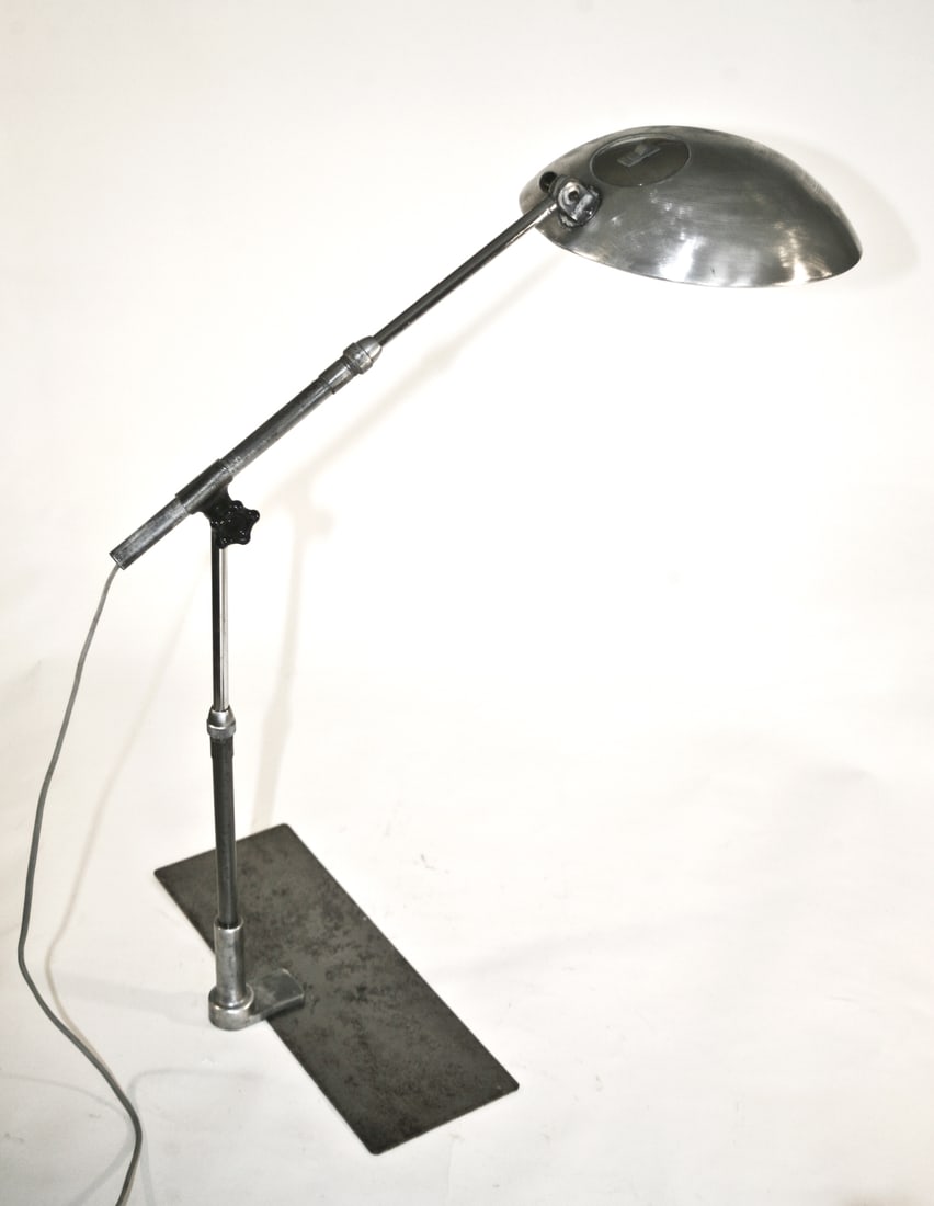 French modernist mid century industrial task lamp Solere with square base (1 of 4)