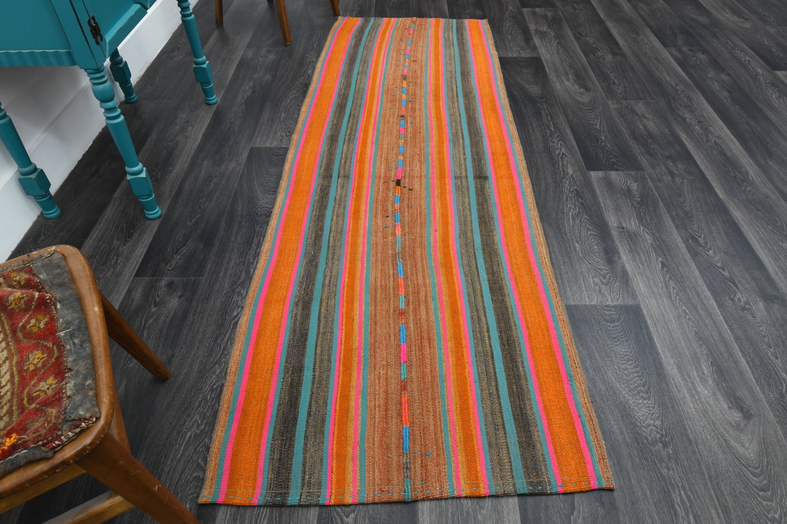 2.8x8 ft, TURKISH KILIM Runner (1 of 9)