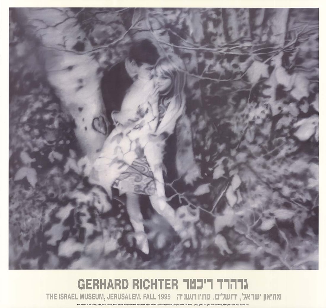 Gerhard Richter - Lovers in the Forest - 1995 Offset Lithograph 26.75" x 28.25" (1 of 1)