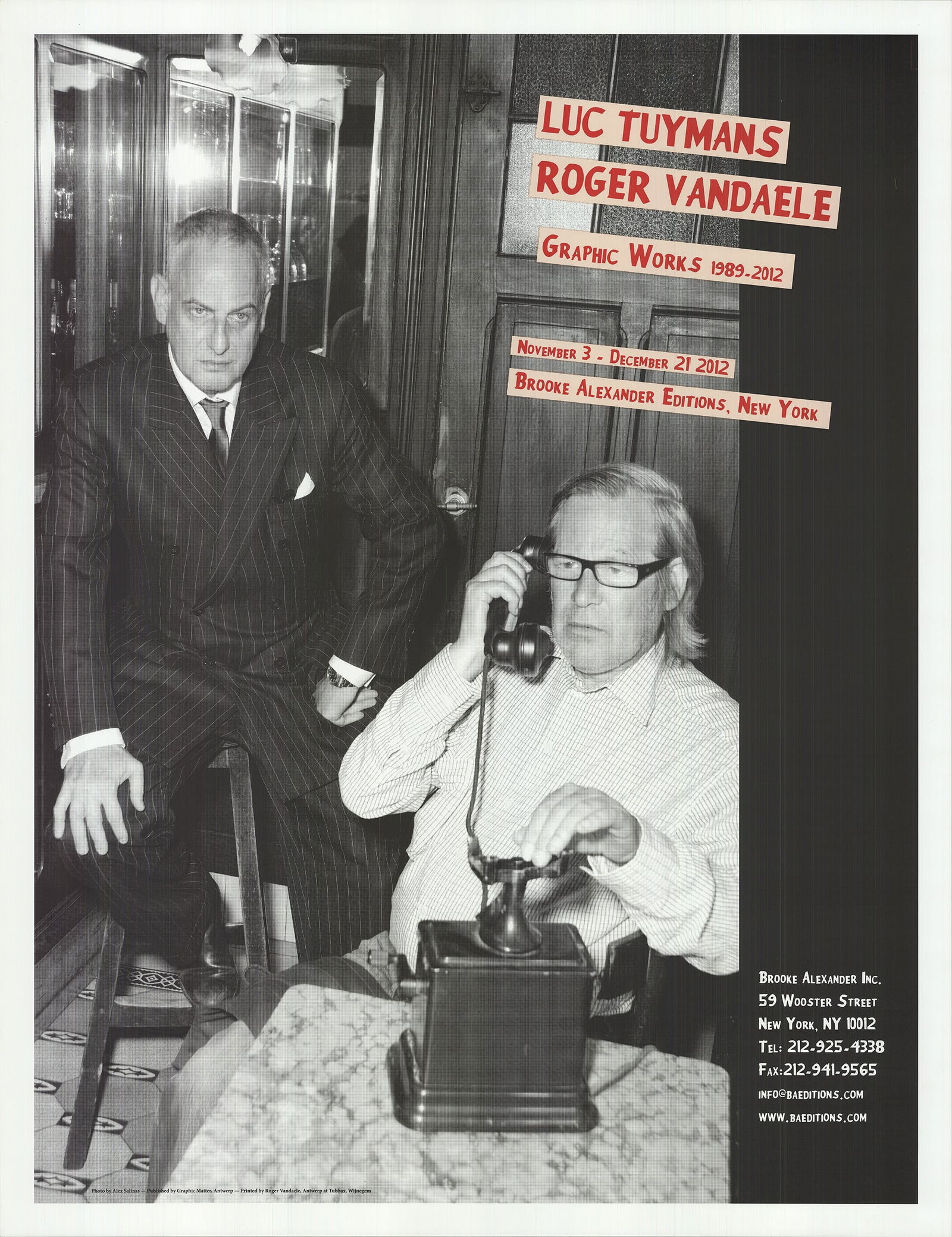 Alex Sallnas - Luc Tuymans Graphic Works - 2012 Offset Lithograph 43" x 33": Luc Tuymans Graphic Works by Alex Sallnas, 2012 Unsigned Offset Lithograph. Paper size is 43 x 33 inches, with an image size of 40.5 x 30.75 inches. The Offset Lithograph is from an edition size of 10