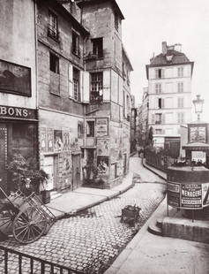 EUGENE ATGET - Paris, c. 1923: Artist: EUGENE ATGET Print Title: Paris, c. 1923 Medium: Duotone Photo-Lithograph Printed 1991 in Italy Image size (inches) approx. 9.5 x 7” COA included Reserve: $35.00 Shipping: Dome