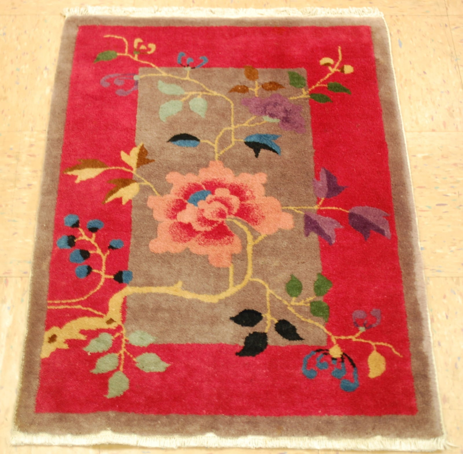CHINESE WALTER NICHOLS RUG 2'1" x 3'10" (1 of 12)
