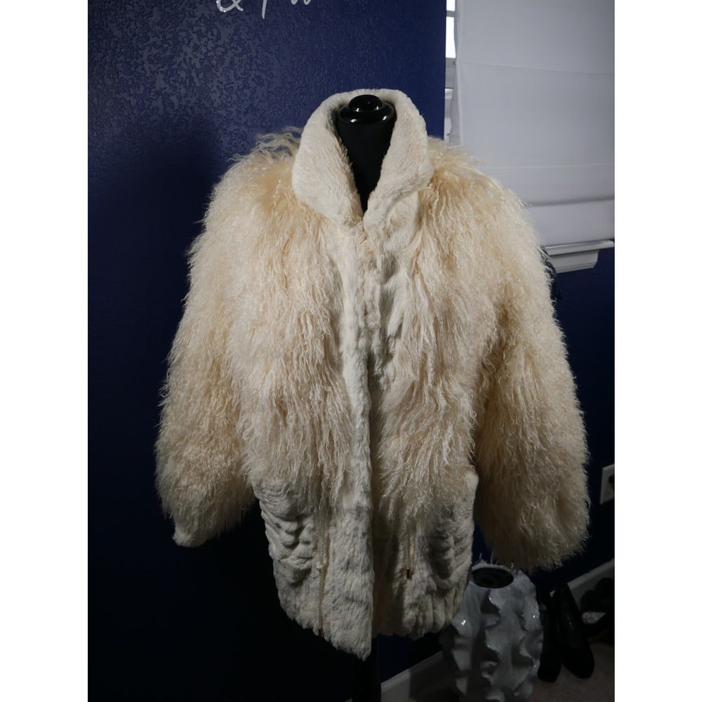 Beautiful Mongolian Tibetan Curly Lamb & Sheared Fur Coat Jacket (1 of 5)