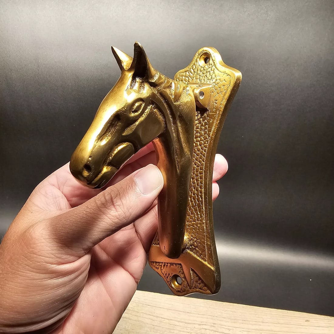 6" Brass Horse Door Knocker (1 of 20)
