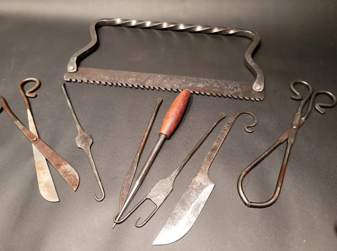 Blacksmith Forged Iron Surgical Set (1 of 14)