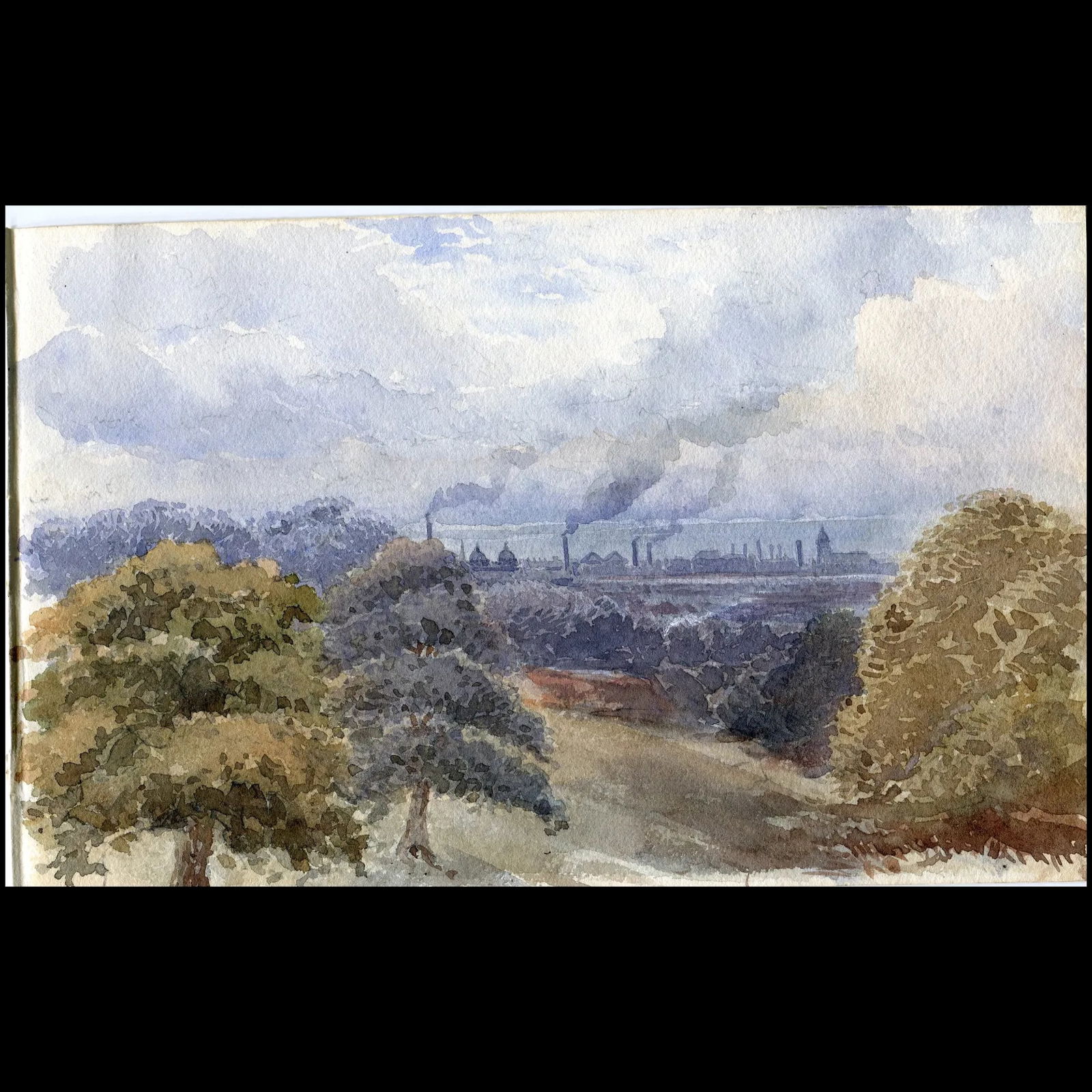 Landscape watercolor. British, from 19th century (1 of 3)