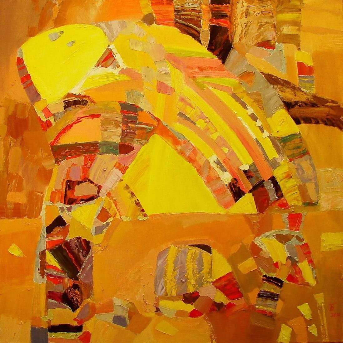 Oil painting It's hot like in Africa Tatyana Shulyak (1 of 5)