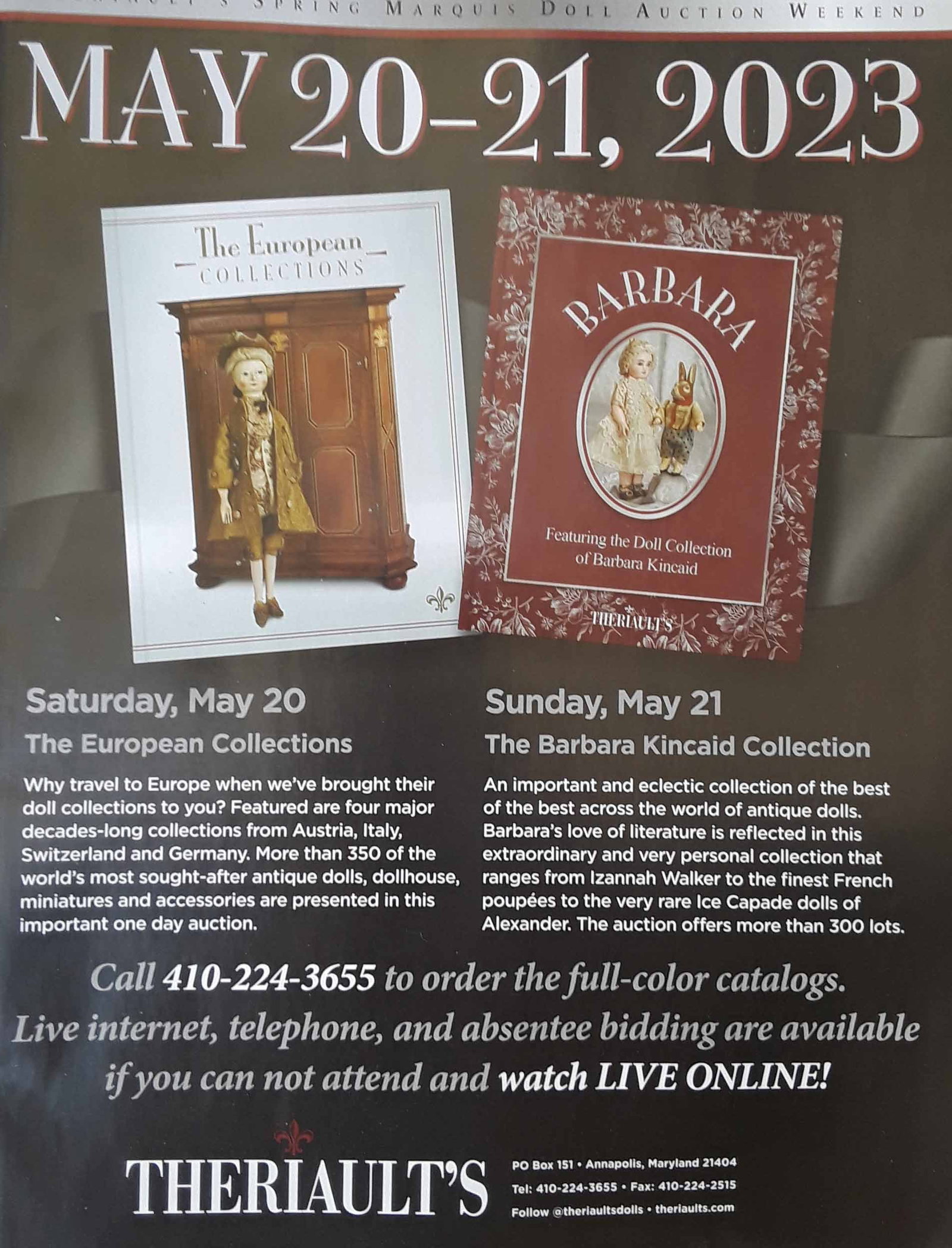 Doll auction catalog.: Doll auction catalog. Reserve: $8.00 Shipping: Domestic: Flat-rate of $8.00 to anywhere within the contiguous U.S. International: Foreign shipping rates are determined by destination. International sh