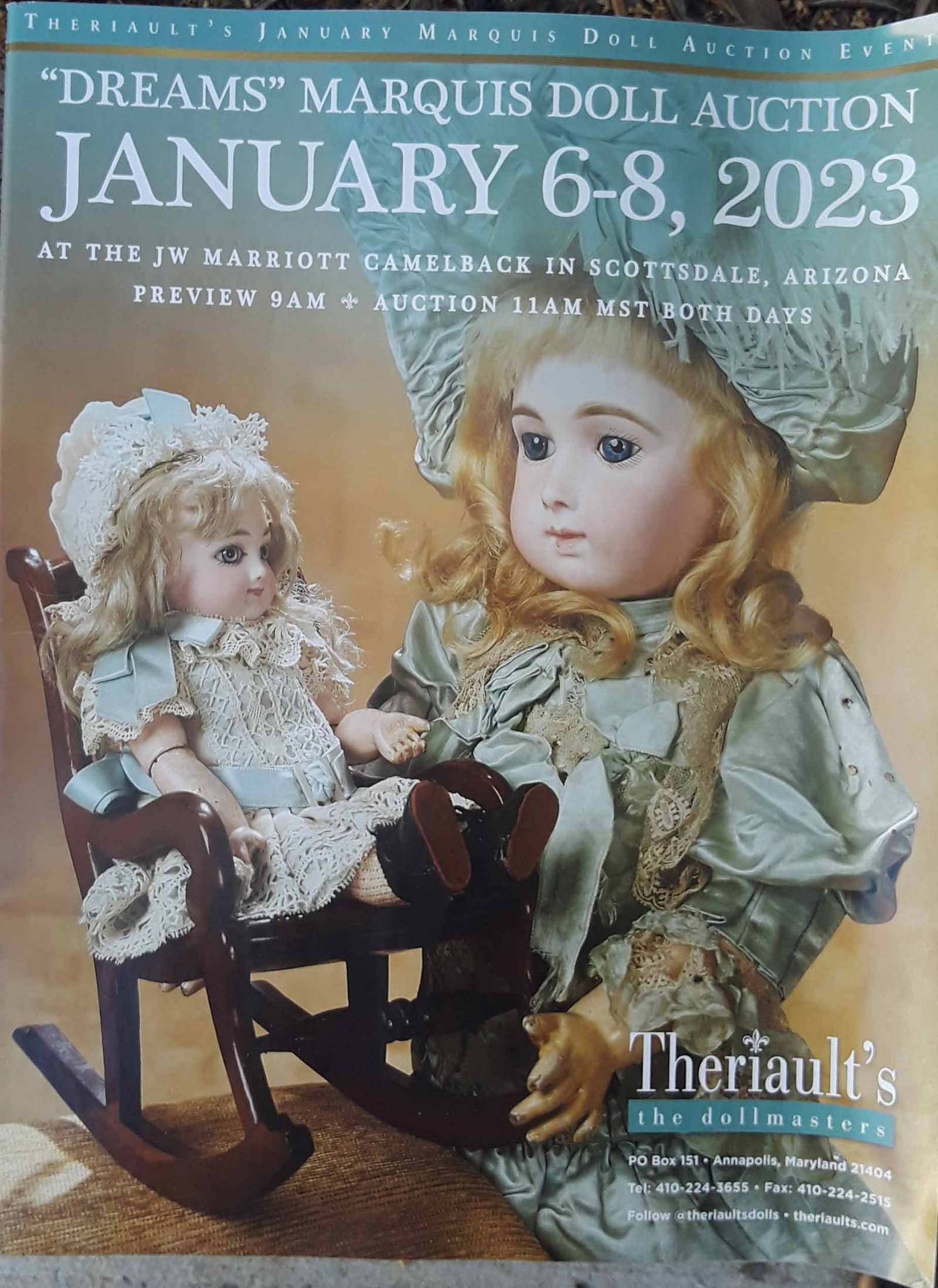 Doll auction catalog.: Doll auction catalog. Reserve: $8.00 Shipping: Domestic: Flat-rate of $8.00 to anywhere within the contiguous U.S. International: Foreign shipping rates are determined by destination. International sh