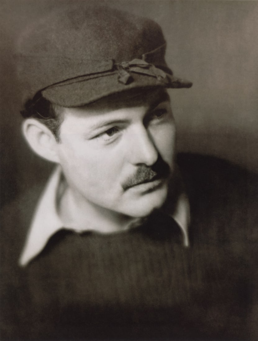 HELEN PIERCE BREAKER - Ernest Hemingway, 1928: Artist: Helen Pierce Breaker Title: Ernest Hemingway, 1928 Medium: Photo Litho, 2008, Italy Dimensions: 10.2x13.45" Description: Heat Wax Mounted on 14x18" Conservation Board Artist Bio: Helen Pierce 
