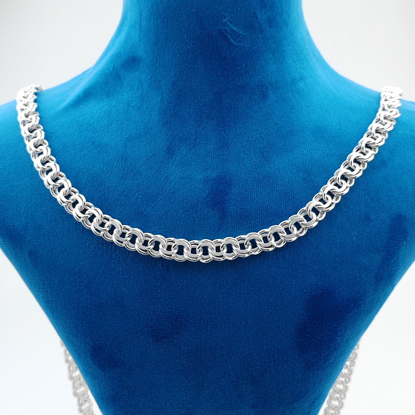 925 Silver Garibaldi Link Men's Chain (1 of 8)