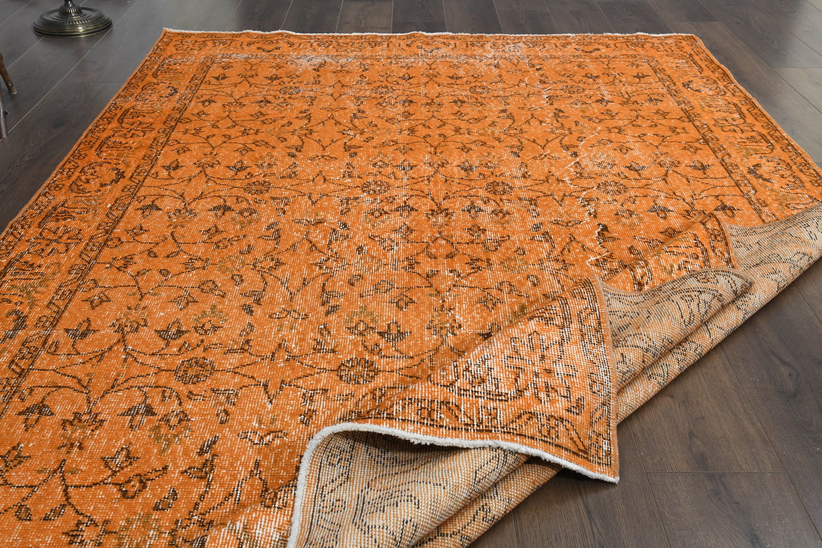 5'8x9'1 ft, ORANGE BROWN RUG (1 of 10)