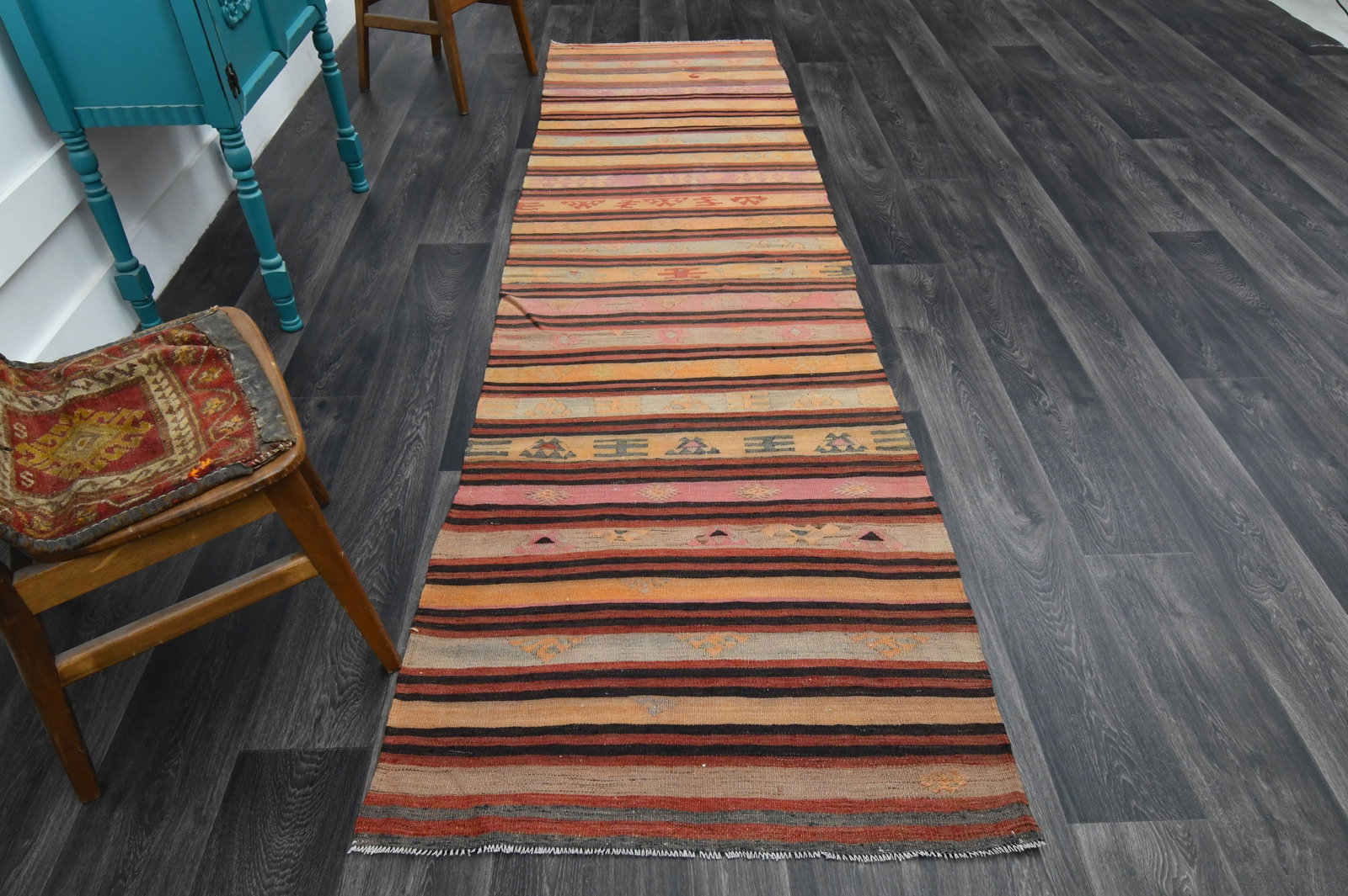 3.1x10.6 ft, COLORFUL RUNNER RUG (1 of 9)