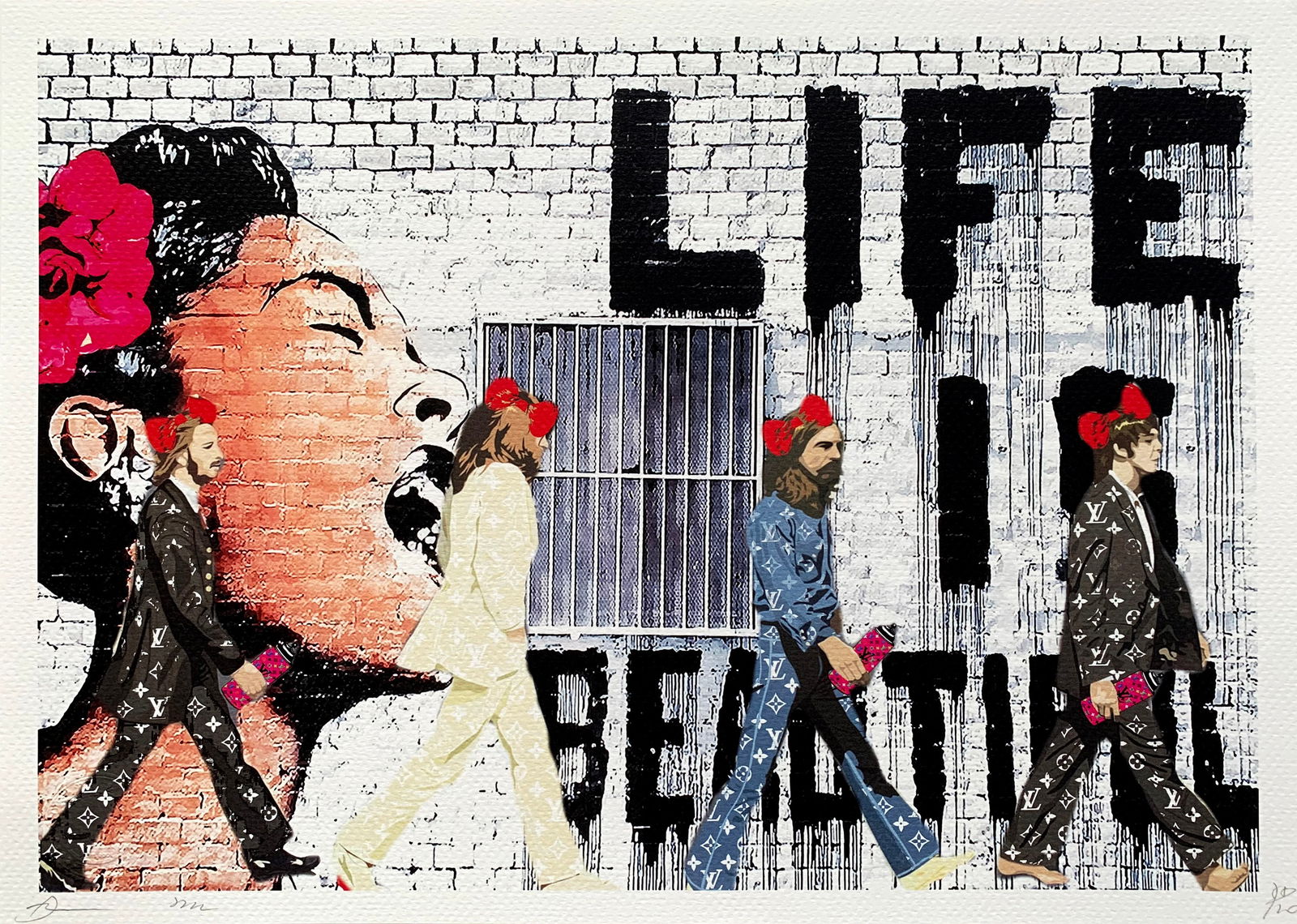 Death NYC Beatles Banksy Life is Beautiful (1 of 3)
