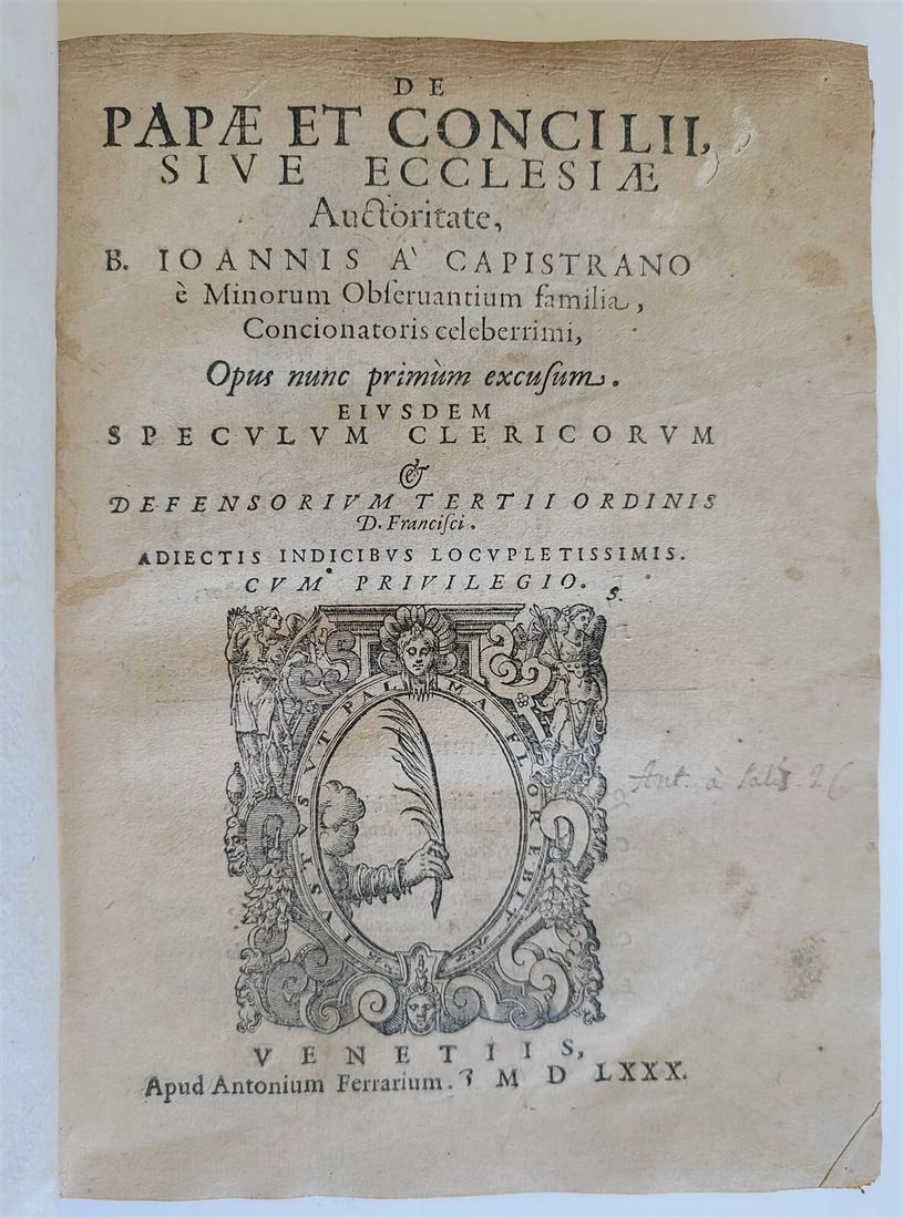 1580 Johannes Capistranus INQUISITOR & MILITARY LEADER in TURCKIH WARS antique (1 of 12)